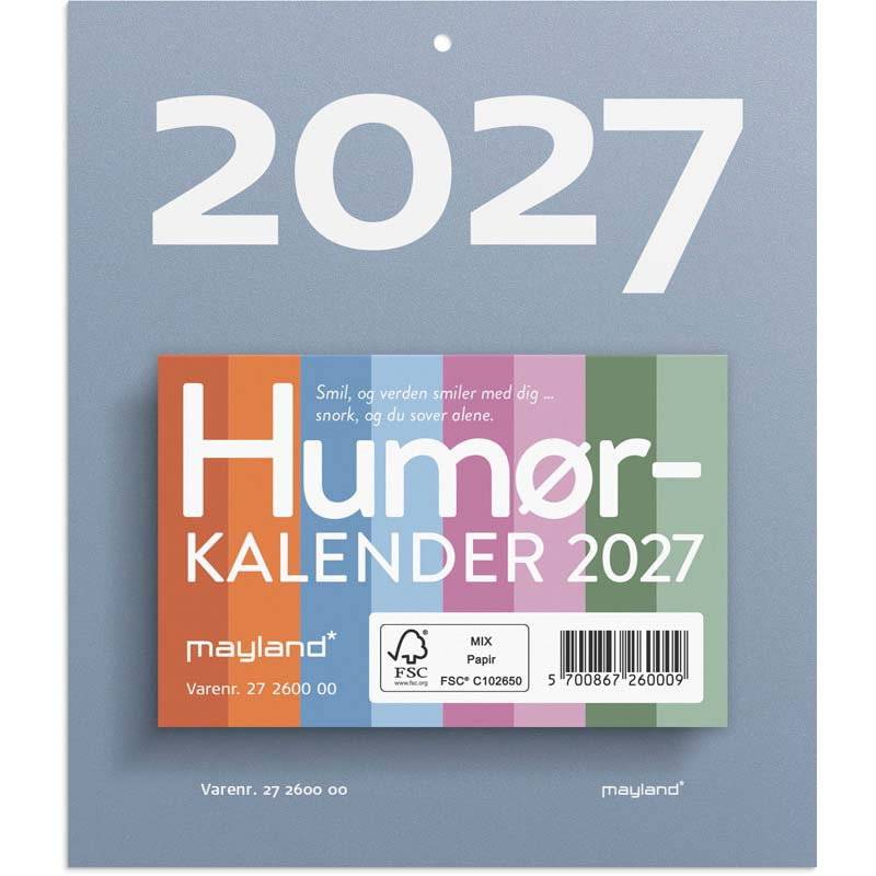 Mayland 2027 afrivningskalender hum&oslash;r 27260000