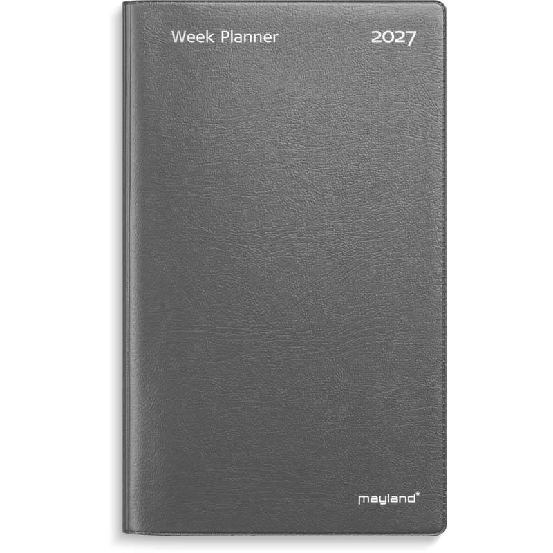 Mayland 2027 Week Planner h&oslash;jformat vinyl gr&aring; 27088000