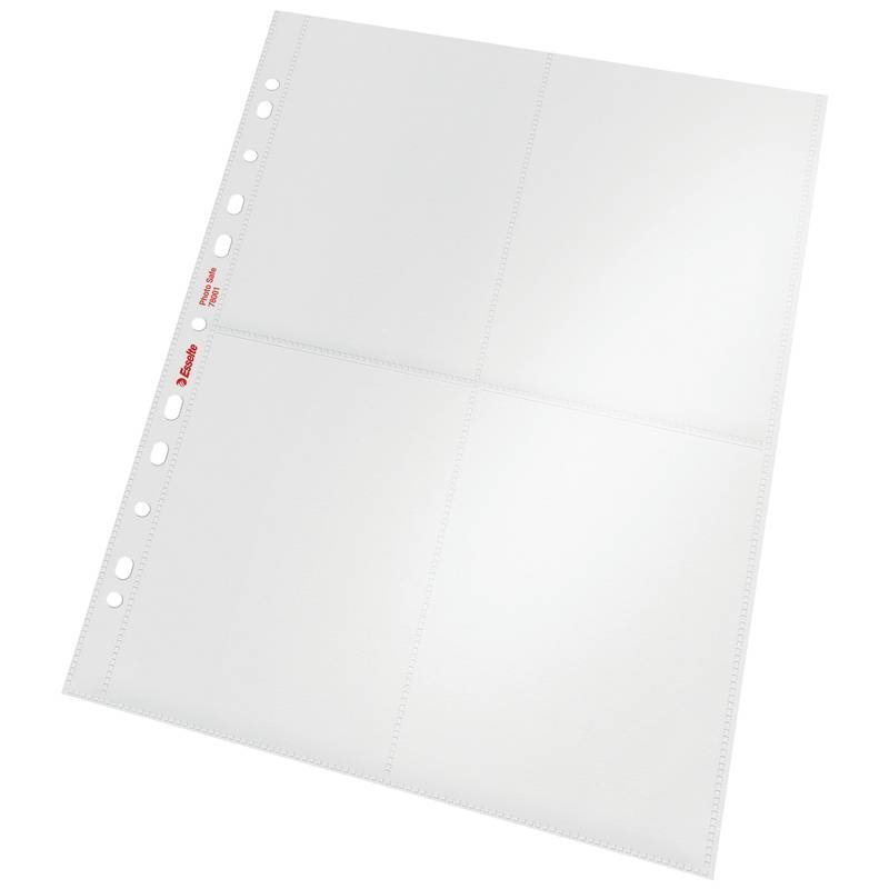 Esselte fotolomme 10x15 A4 glasklar