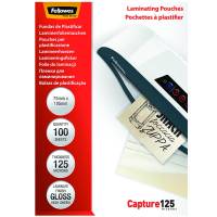 Fellowes lamineringslommer 75x105mm 125mic blank