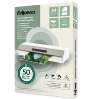 Fellowes lamineringslommer A4 50% genbrug 75/80mic mat