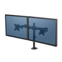 Fellowes Reflex dobbelt monitorarm til skærme op til 27" sort