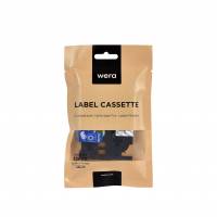 Wera labeltape AZe-131 kompatibelt 12mmx8m sort p&aring; klar