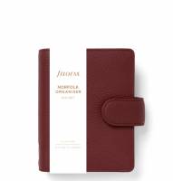 Filofax Norfolk kalenderomslag Pocket Currant