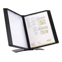 Easymount registersystem bordmodel A4 til 20 lommer sort