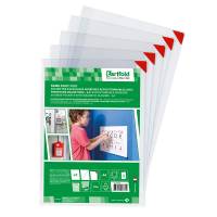 Easy A4 selvh&aelig;ftende lomme med magnetlukning hvid