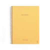 KOZO notesbog med linier A4 Premium gul