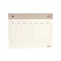 KOZO ugeplanner til skrivebordet 25x20cm sand
