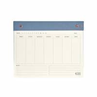 KOZO ugeplanner til skrivebordet 25x20cm bl&aring;