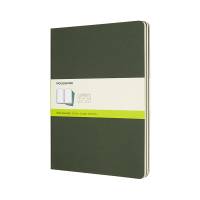 Moleskine notesbog Cahier Journal ulinieret XL 19x25cm grøn