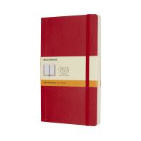 Moleskine notesbog Classic soft linieret Large 13x21cm rød