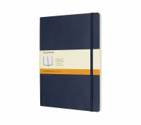 Moleskine notesbog Classic soft linieret XL 19x25cm blå