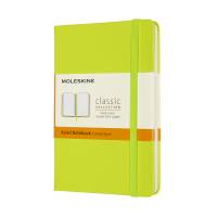 Moleskine notesbog Classic hard linieret Pocket 9x14cm lime