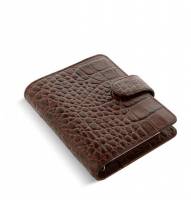Filofax Classic Croc Pocket Chestnut kalender Pocket brun