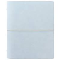 Filofax Domino Soft kalenderomslag l&aelig;derlook A5 Pale Blue