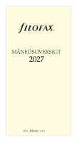 Filofax 2027 kalender refill m&aring;nedsoversigt Personal 27-3851