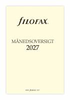 Filofax 2027 kalender refill Pocket m&aring;nedsoversigt 27-3863