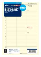 Filofax 2027 kalender refill A5 med 1 uge pr opslag lodret