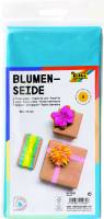 Silkepapir 50x70cm 20g/m² foldet til 125x250mm havblå, 5 ark