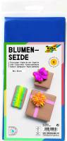 Silkepapir 50x70cm 20g/m² foldet til 125x250mm blå, 5 ark