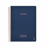 KOZO notesbog A5 Premium kvadreret navy blå