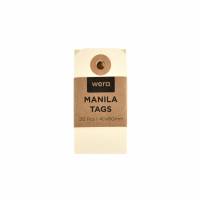 Wera manillam&aelig;rker 40x80mm FSC cremehvid