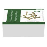 Paperbinders 35mm guldfarvet, 100 stk pr pakke