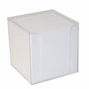 Kubusdispenser med 700 ark 9,5x9,5x9,5 cm klar plast