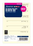Filofax 2027 kalender refill Pocket med en uge pr. side