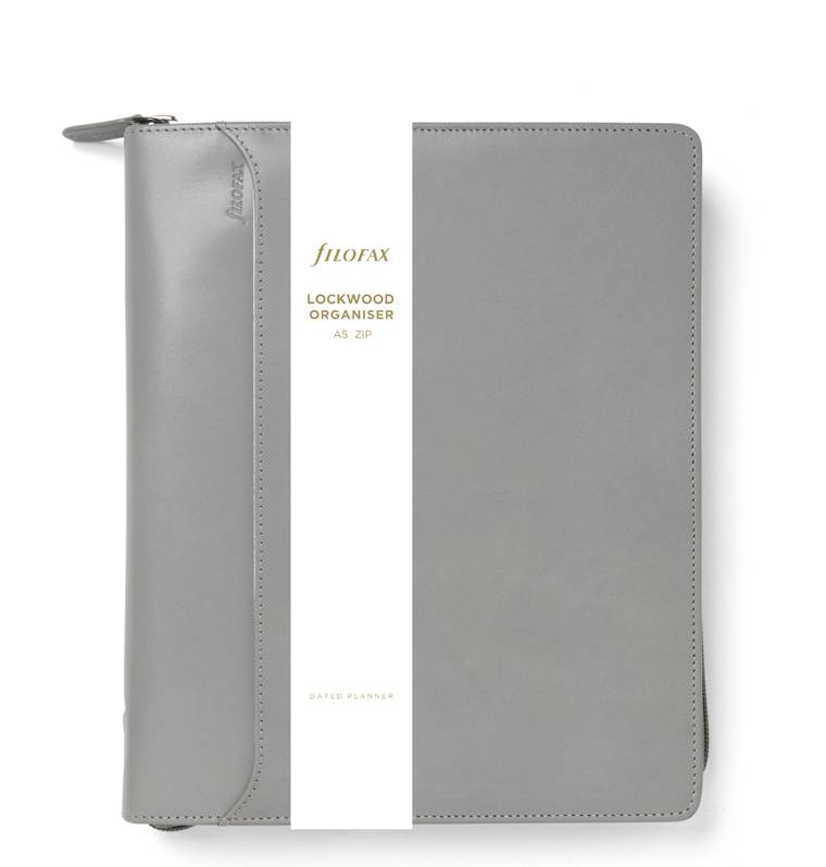 Filofax Lockwood ZIP systemkalender A5 grå