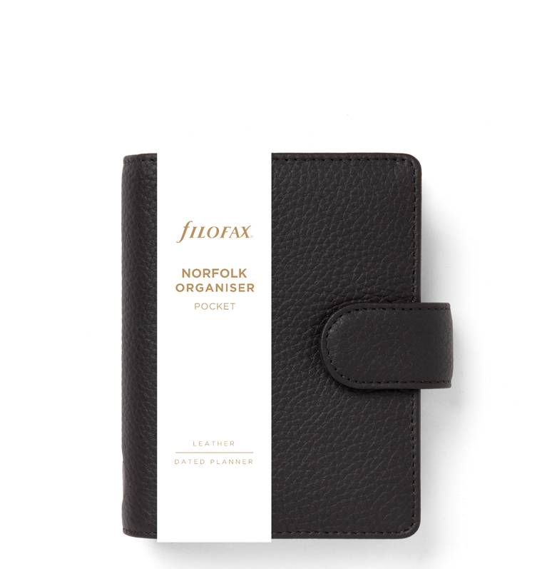 Filofax Norfolk kalenderomslag Pocket Espresso