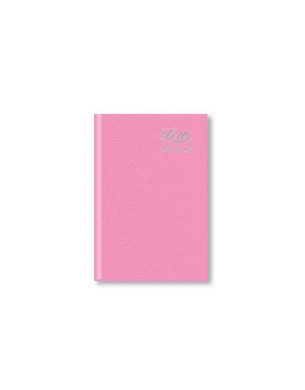 Letts Standard Mini Kalender 23/24 Uge per Opslag Pink