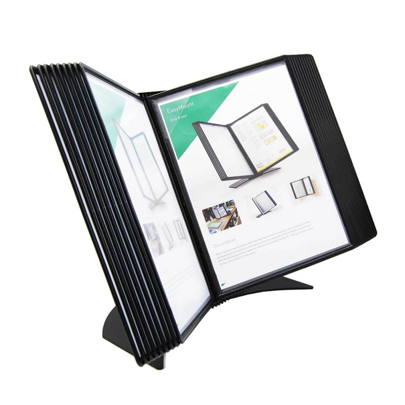 Easymount registersystem bordmodel A4 til 20 lommer sort