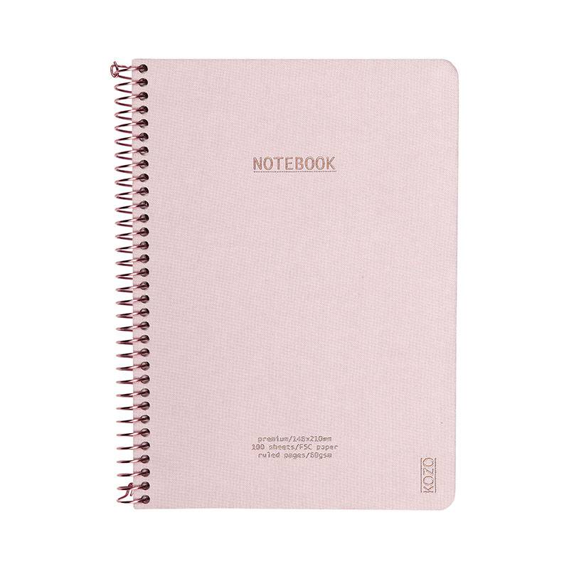 KOZO Notesbog A5 Premium Dusty Pink