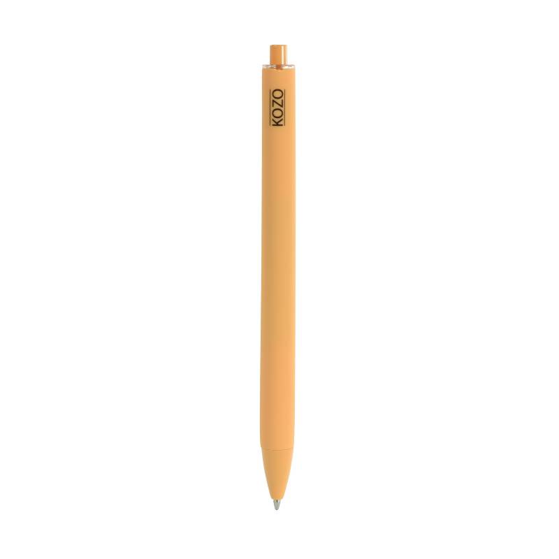 KOZO kuglepen 0,7mm med soft touch gul