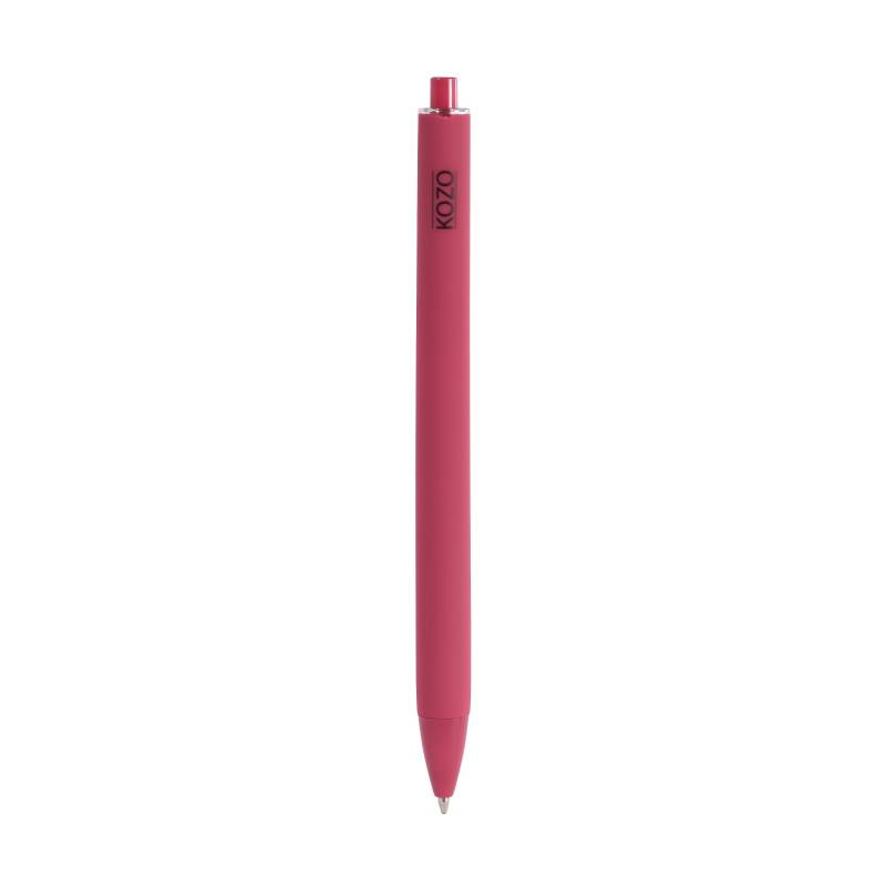 KOZO kuglepen 0,7mm med soft touch r&oslash;d