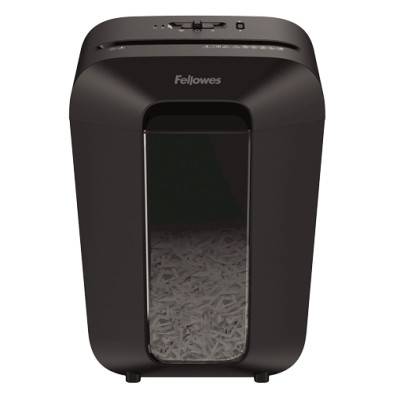 Fellowes LX70 kryds makulator sort, 11 ark