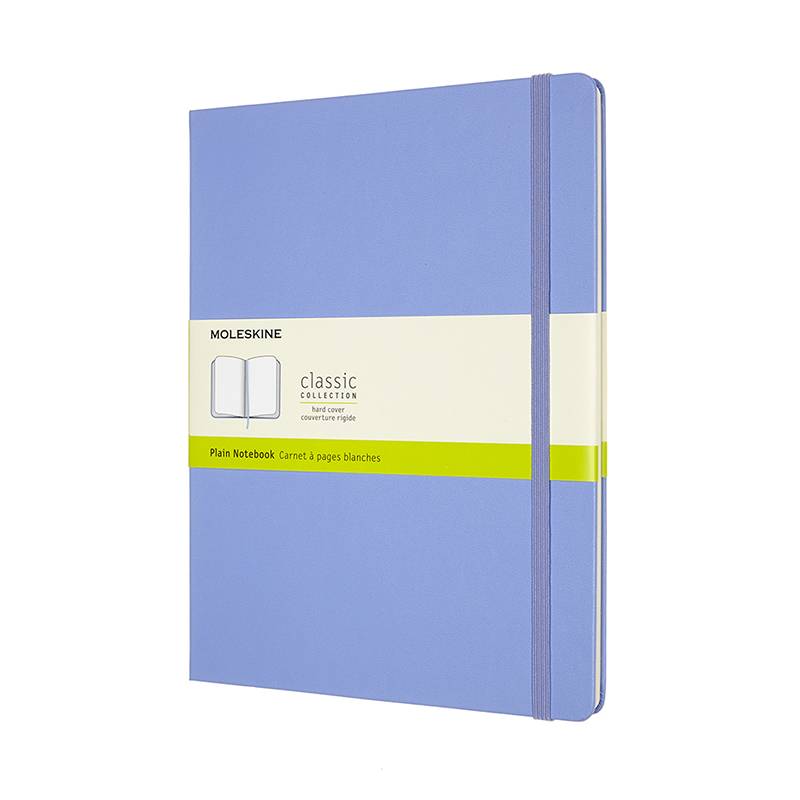 Moleskine notesbog Classic hard ulinieret XL 19x25cm lys blå