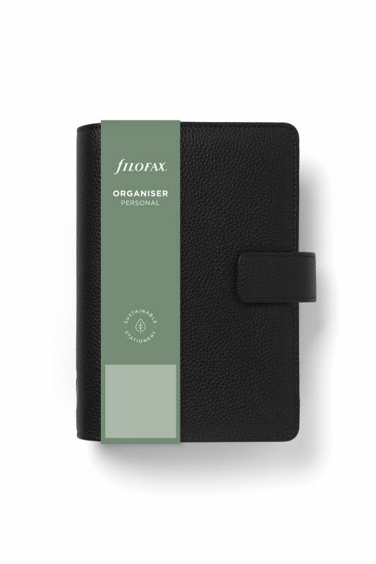 Filofax Camden systemkalender Personal vegansk kunstl&aelig;der sort