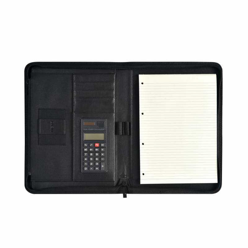 Wera konferencemappe med regnemaskine A4 sort