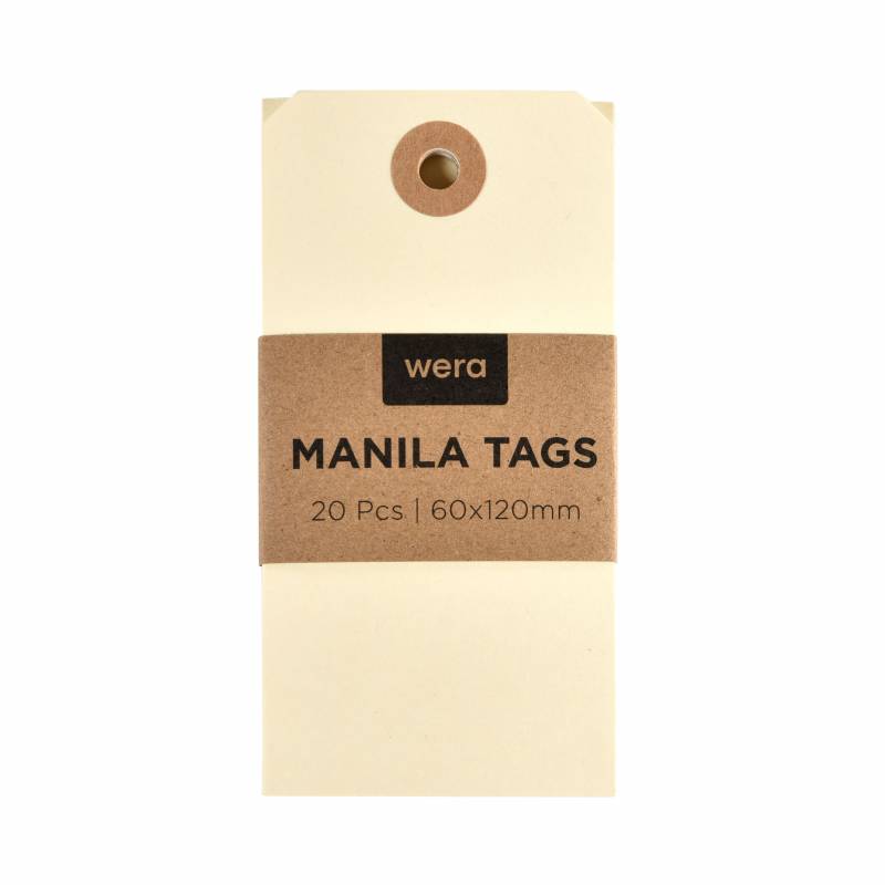 Wera manillam&aelig;rker 60x120mm FSC cremehvid