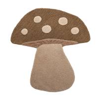 Bloomingville MINI svampe t&aelig;ppe L90 x B85cm i brun uld