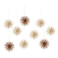 Bloomingville julestjerner Ornament Natur Papir, 9 stk