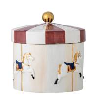Bloomingville Merry-go-round Krukke med l&aring;g Stent&oslash;j H20,5cm Multifarvet