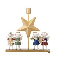 Bloomingville Peo stjernelysetage Polyresin guld