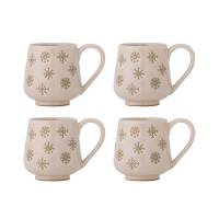 Bloomingville Snowie Krus Stent&oslash;j natur med motiv