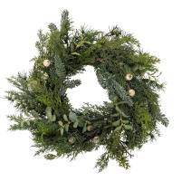 Bloomingville Pine Krans Kunstige Blomster gr&oslash;n