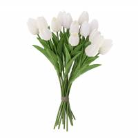 Bloomingville Tulip Buket Kunstige Blomster Hvid