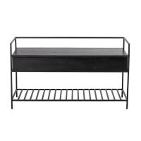 Bloomingville Abelone b&aelig;nk i certificeret mangotr&aelig; 102cm sort