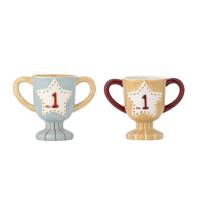 Bloomingville MINI Trophy Kop Stent&oslash;j Multifarvet NR.1, s&aelig;t af 2 stk